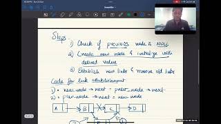 Insert a node after a given node in a linked list