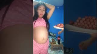 Belly Stuffing - Extreme Stuffed Latina Get Feeding From Her Boyfriend Part 23