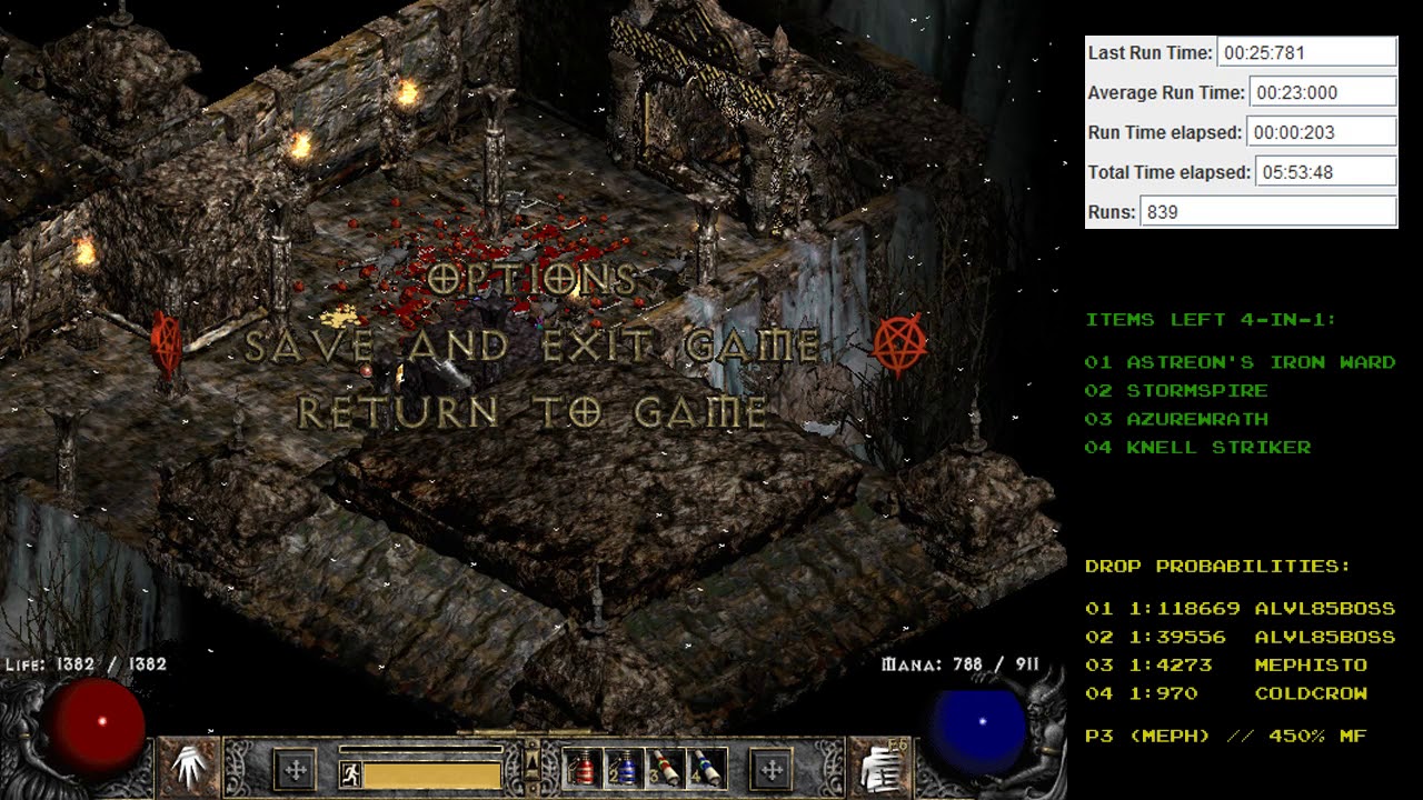 Diablo 2 - Mal Rune Drop - Holy Grail (Single Player / Plugy) - YouTube