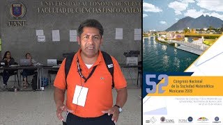 Aaron Aparicio En El 52 Congreso Nacional De La Sociedad Matemática Mexicana