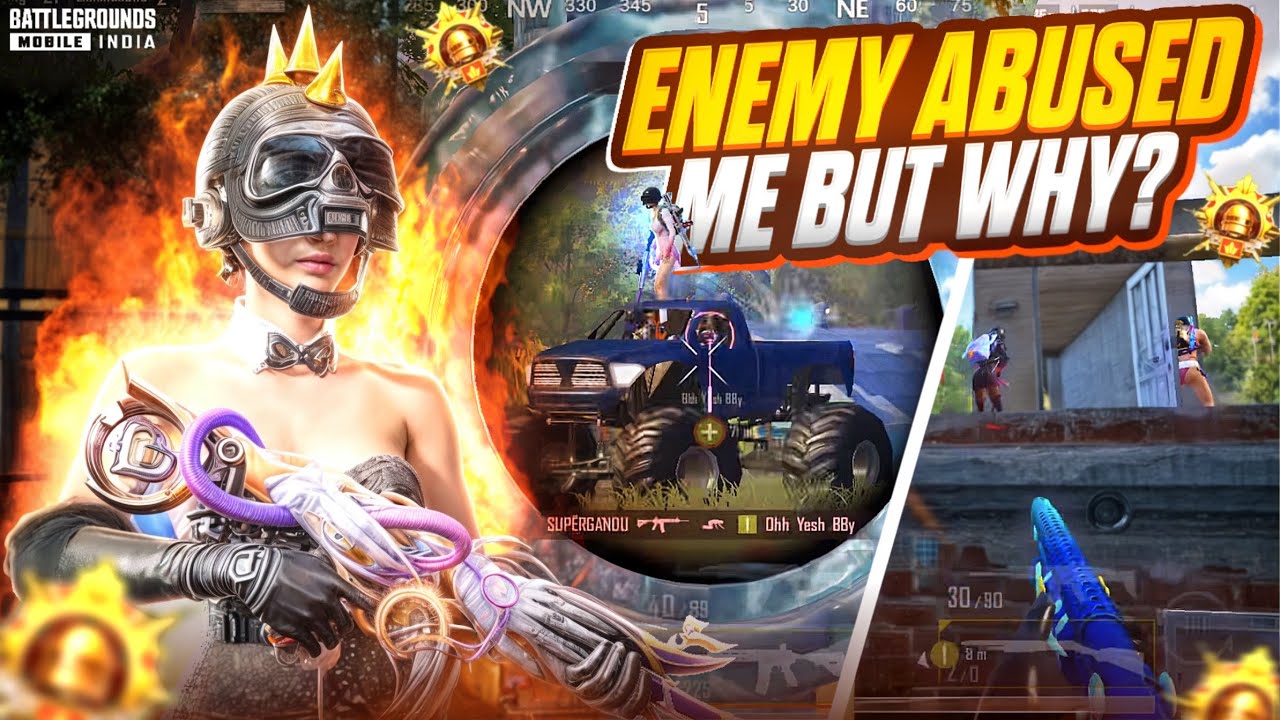 ENEMIES ABUSED ME BUT WHY?😰 | Intense 1v4 Clutches In Conqueror Lobby | Solo vs Squad Gameplay BGMI