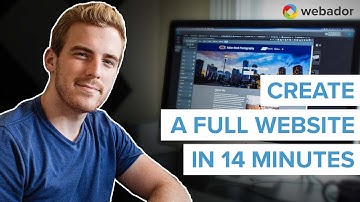 Create a full website in 14 minutes with Webador