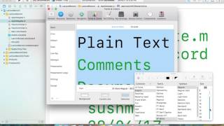 Change Xcode preferences like font size colour