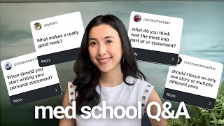 Med school personal statement Q&A!✨