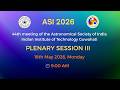 ASI 2026 | Plenary Session-III