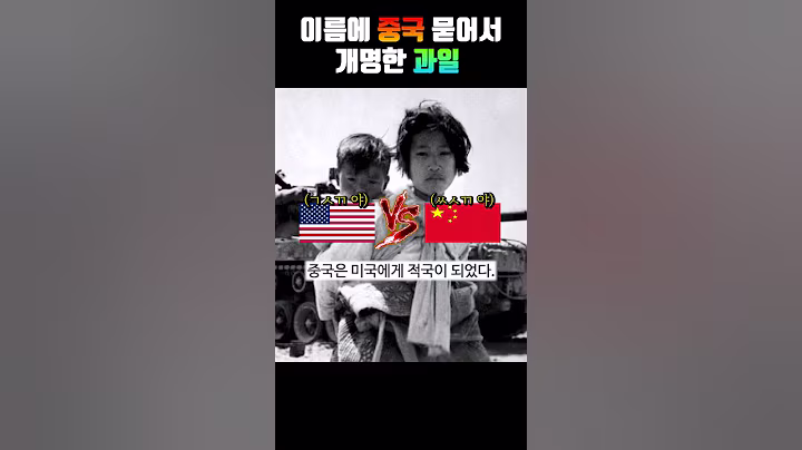 이름에 중국 묻어서 개명한 과일