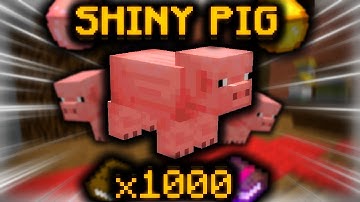 Loot from ONE THOUSAND Shiny Pigs! - Hypixel Skyblock
