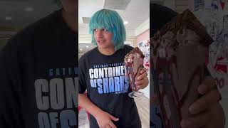 GIANT Chocolate brownie shake at Worlds of Fun