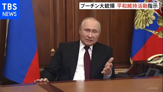 親ロ派地域でロシア軍の平和維持活動を指示 プーチン氏