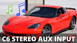 C6 Corvette Stereo Upgrade - Aftermarket Stereo Alternative - Radio Adapter for C6 OEM Navi System