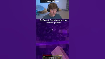 DrDonut Gets TRAPPED in Nether Portal  #donutsmp #minecraft #drdonut