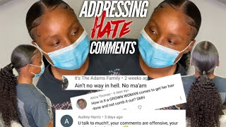 4C Sleek Ponytail Slay + Addressing Hate Comments