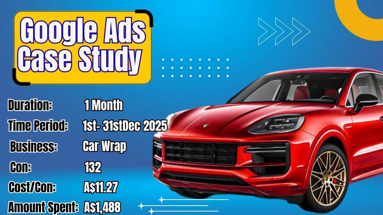 Car Wrap Business Google Ads Case Study | Australia