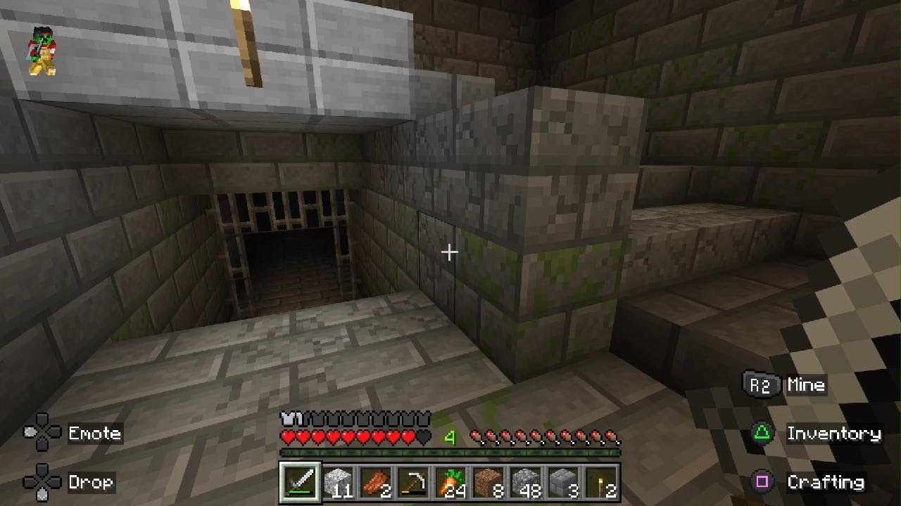 Minecraft #2 STRONGHOLD UNDER VILLAGE PET 2ND FLOOR FISHING DOCK FARM ANNOYING DROWNED MAYHEM!!!!