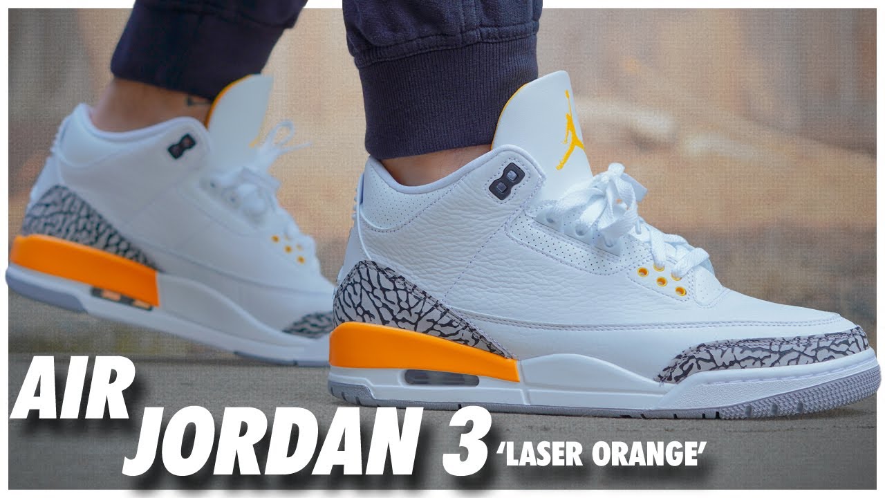 Air Jordan 3 Laser Orange - YouTube