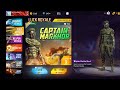 Free fire  gold royal bundle Captain Markhor