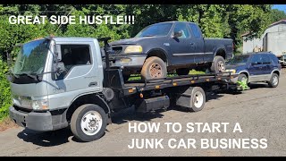 How to start a JUNK CAR BUSINESS! | Great Side Hustle!