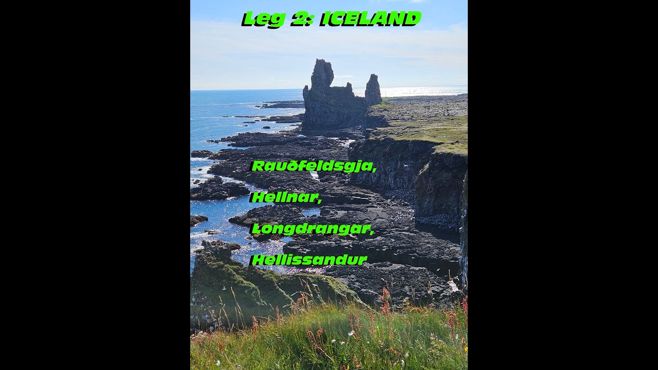 Leg 2: Rauðfeldsgja, Hellnar, Londrangar, Hellissandur — Hellissandur — video poster