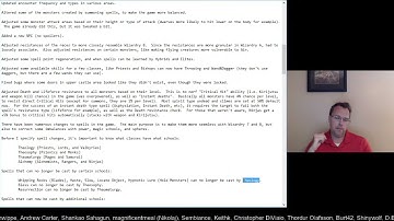 Previous Live Stream Explanation of DFortae