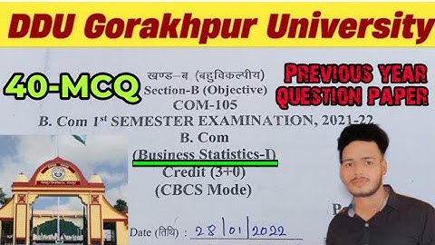 𝐃𝐃𝐔 𝐁.𝐂𝐨𝐦 1st Semester  𝐁𝐮𝐬𝐢𝐧𝐞𝐬𝐬 𝐒𝐭𝐚𝐭𝐢𝐬𝐭𝐢𝐜𝐬 - |  Previous Year Questions With Answers ||