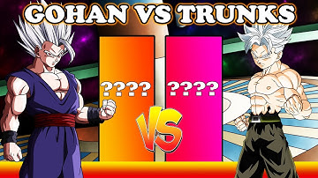 Beast Gohan VS Future Trunks - Power LEVELS!