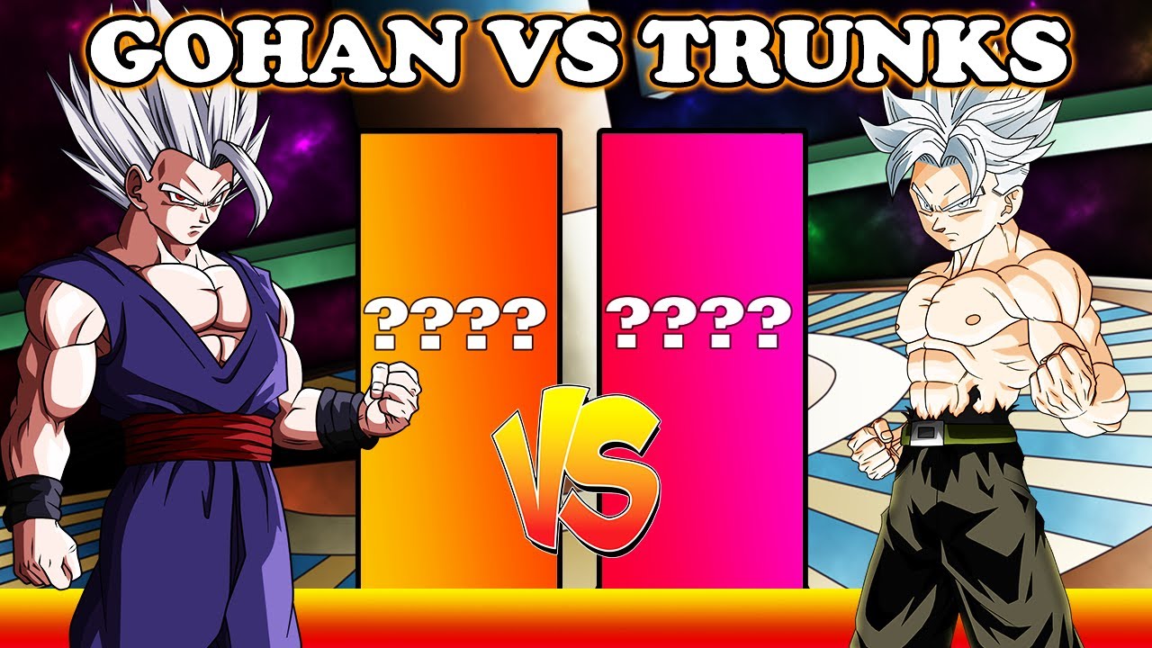 Beast Gohan VS Future Trunks - Power LEVELS!