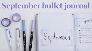 September bullet journal set up 📖  ✨ plan with me