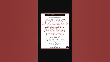 سورة النساء - سورة 04 - اية 96-95