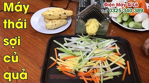 Máy thái sợi - cắt sợi - xắt sợi cà rốt - củ cải- khoai tây - khoai lang - khoai môn - dưa leo
