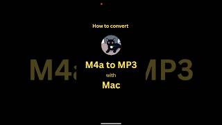 How to convert M4a to MP3 using Mac (apple Music)