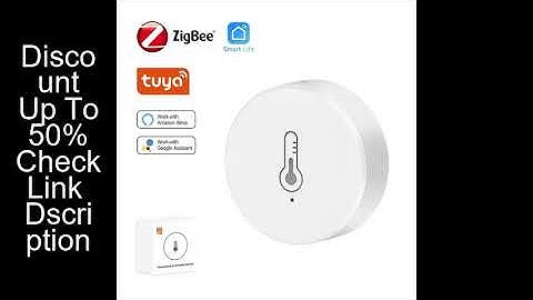 Tuya Zigbee 3.0 Temperature And Humidity Sensor Remote Monitor By Smart Life APP Battery Powered Wor