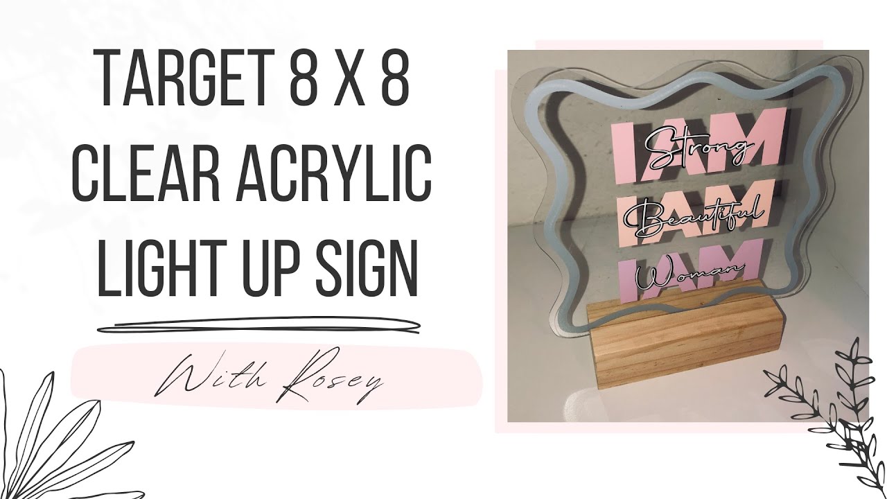 READY FOR A GLOW UP ✨ DIY MOTIVATIONAL LIGHT-UP SIGN ✨ CRICUT ADHESIVE VINYL HOME DECOR ✨ SUPER EASY