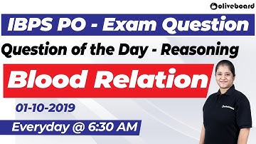 Blood Relation | Puzzles based on Blood Relation | IBPS PO | IBPS Clerk | Question of the Day