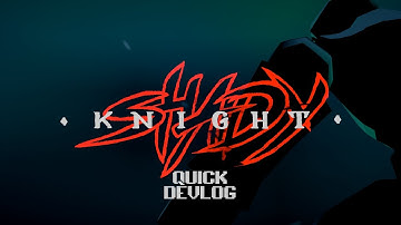 Shady Knight Quick Devlog #0 – WInd, Switch, Rings