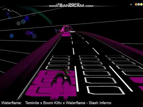 Audiosurf - Waterflame, Teminite, BoomKitty - Slash Inferno (Skeletal Shenanigans)