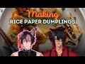 MAKING RICE PAPER DUMPLINGS WITH @kaiyo