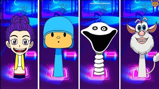 Kpop D-hunters 🆚Pocoyo 🆚Buba I Tiles hop EDM rush screenshot 3