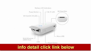 RAVPower FileHub Plus, Wireless Travel Router, SD Card Reader USB Portable Hard Drive Companion