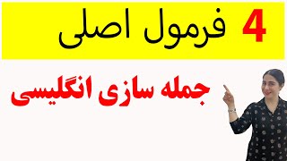 ساختار جمله در زبان انگلیسی / اموزش جمله بندی در انگلیسی/ 4 فرمول اصلی جمله سازی در انگلیسی