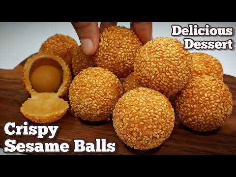 How to Make Crispy Sesame Balls at Home Best Sesame Balls Recipe Street Food