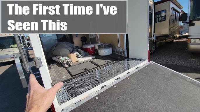 Toy Hauler Ramp Into A Patio