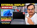 Lenovo ideapad External Display But laptop screen not working solution #lenovo #repair