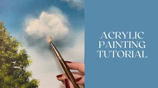Big Fluffy Cloud - Easy Blending Method with Acrylics