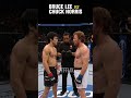 Bruce Lee vs Chuck Norris in UFC Fight #shorts #brucelee #chucknorris #ufc