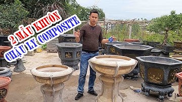 2 mẫu khuôn chậu Ly nhựa Composite | khuôn chậu Tiên Yên