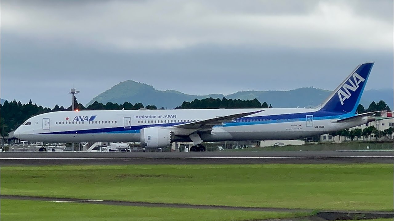 【国際線仕様機の78X】ANA B787-10 JA901A 【鹿児島空港】 - YouTube