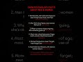 Facts About Women and Men. #english #viral #shorts #motivation #growth