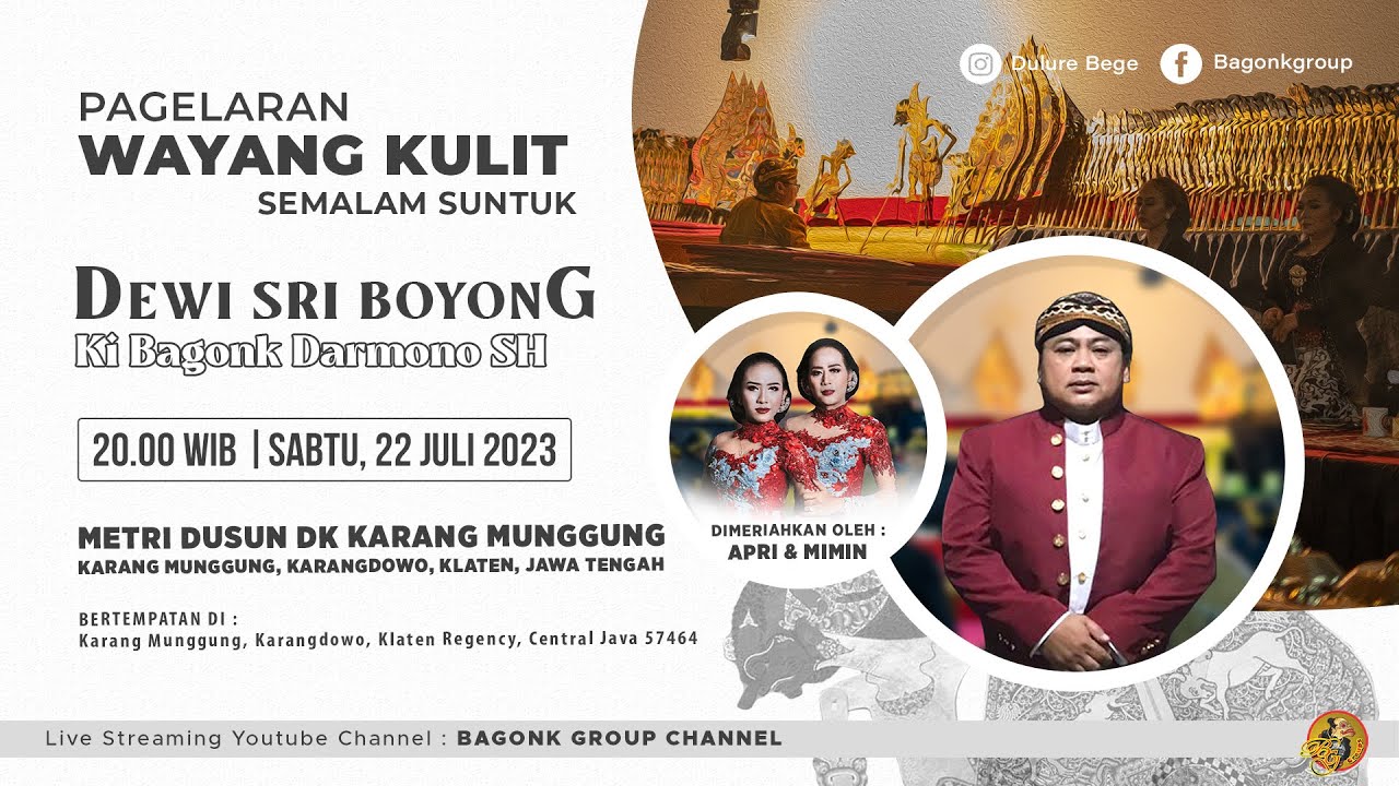LIVE Wayang Ki Bagong Darmono SH - Mimin & Apri Dkk. Lampahan 