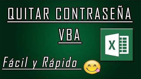 Como QUITAR contraseña VBA MACROS de Excel (SOLUCION RAPIDA 2024 ⭐)