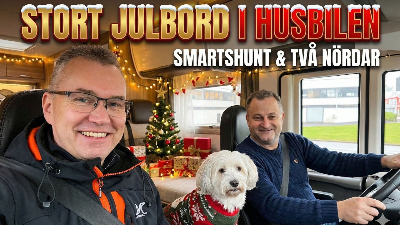 Julbord i husbilen, Victron-besök, två nördar på äventyr och Smartshunt inställningar på rätt sätt